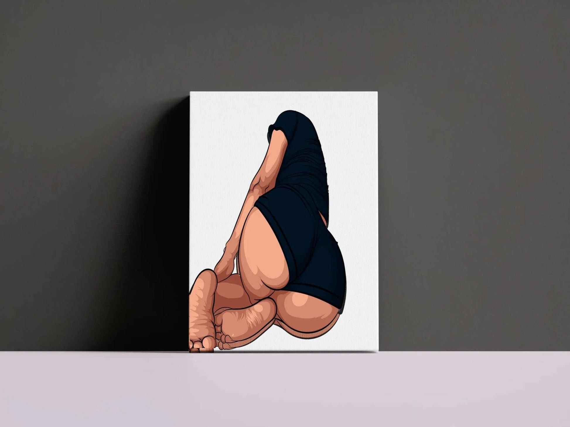 Baked Art - Model 103 digital illustration featuring a relaxed figure pose and intricate shading.