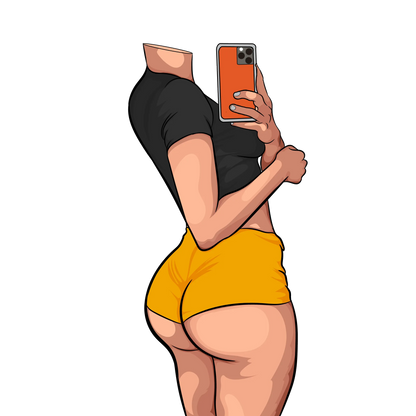 Model 42 - Baked Art digital artwork featuring bold lines and vibrant colors.