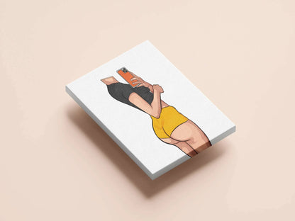 Model 42 - Baked Art digital artwork featuring vibrant colors and a confident pose, ideal for creative projects.