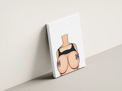 Digital art of Model 57 displaying a feminine, headless form, ideal for fashion and branding projects.