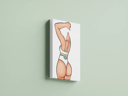 Dynamic digital artwork of a bold figure in a modern style, perfect for adding expressive elements to design projects; includes high-resolution photo and Illustrator file.