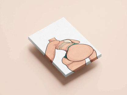 Dynamic Baked Art Model 66 illustration with bold lines and rich colors on canvas.