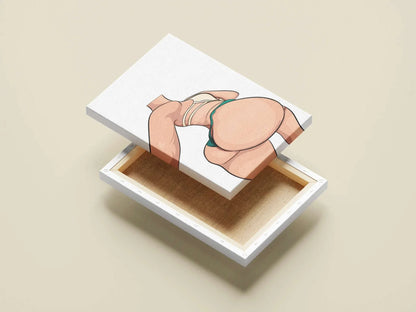Dynamic digital illustration of Baked Art Model 66 on canvas lid, highlighting bold lines and rich colors.