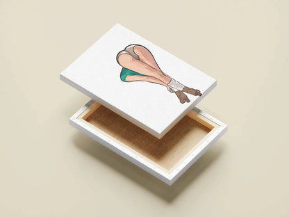 Baked Art - Model 72 digital art piece with bold shapes on canvas box.