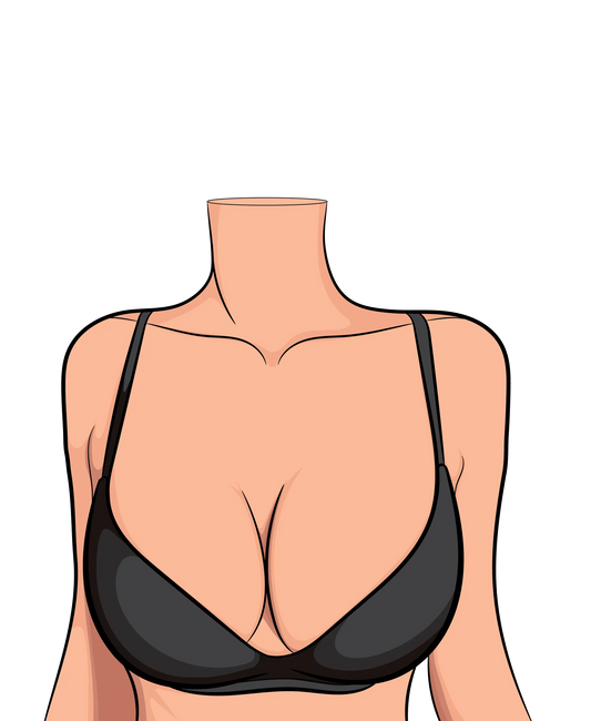 Minimalist digital art of a lingerie model, emphasizing clean lines and modern aesthetics.