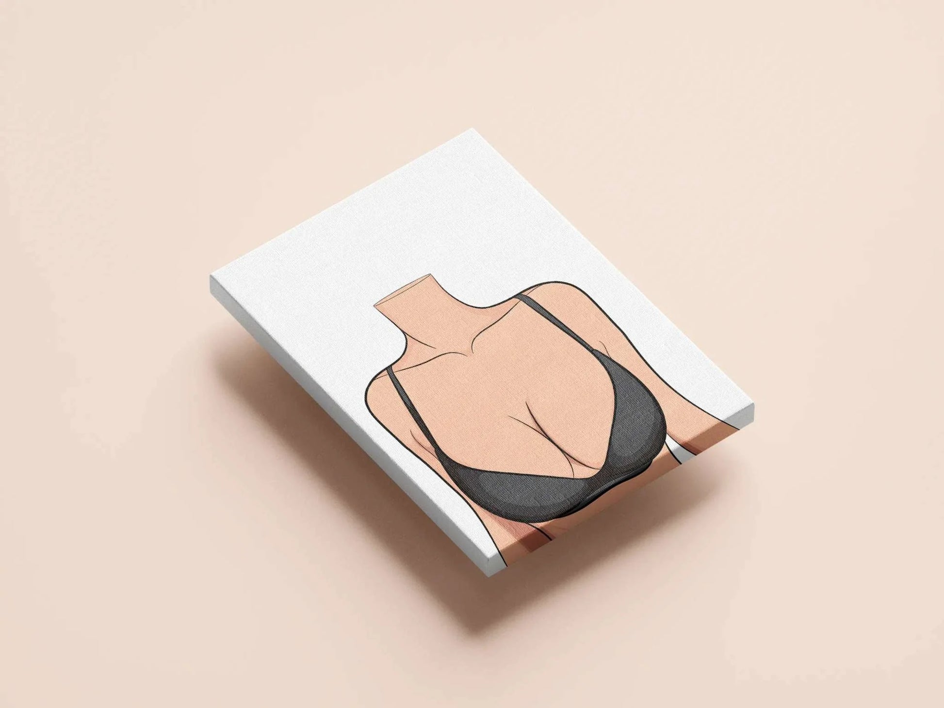 Minimalist digital art of lingerie model titled "Baked Art - Model 78" with clean lines and modern aesthetics.
