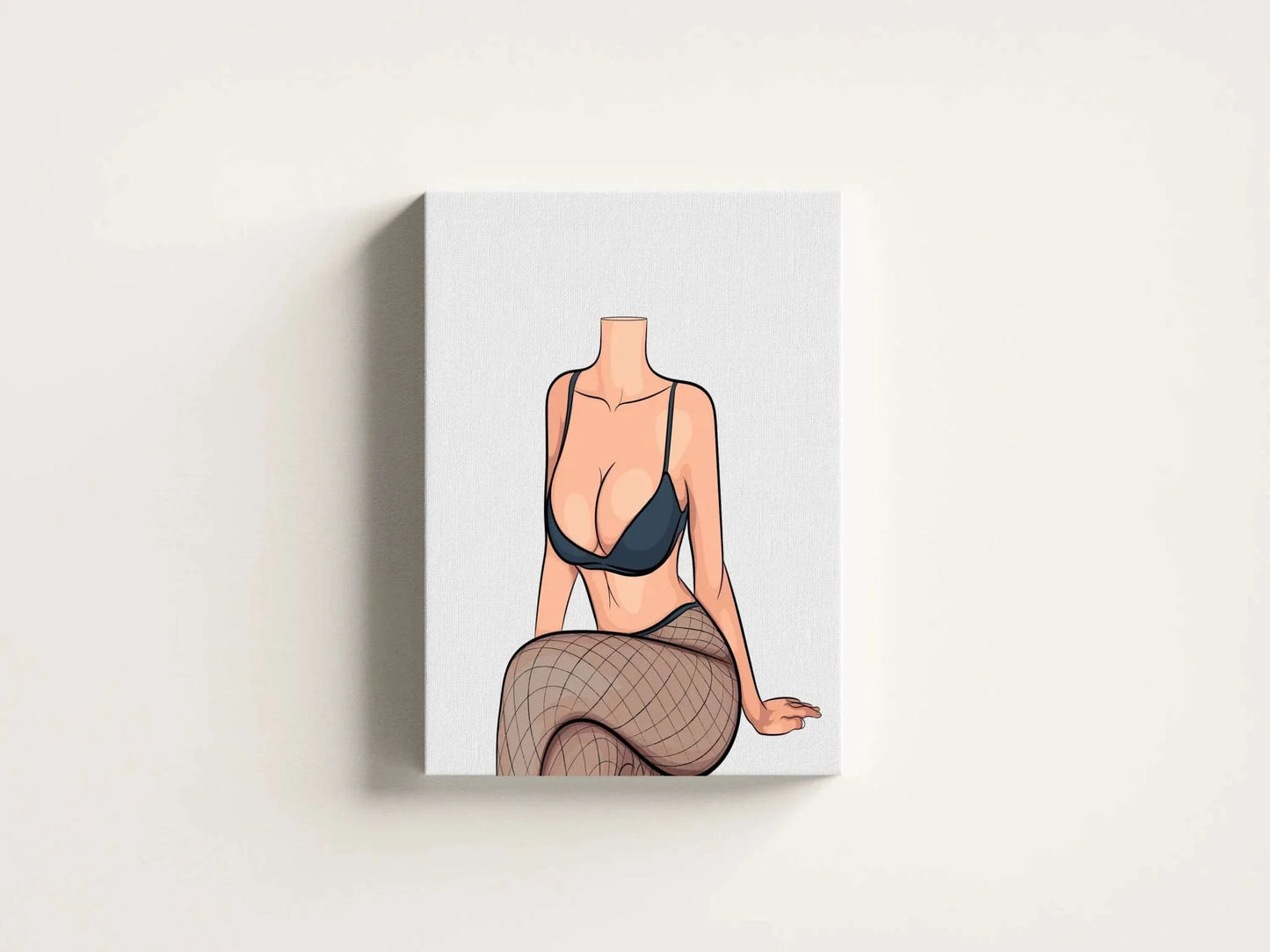Digital artwork of a model in lingerie, Baked Art - Model 79, showcasing elegance and modern aesthetics.