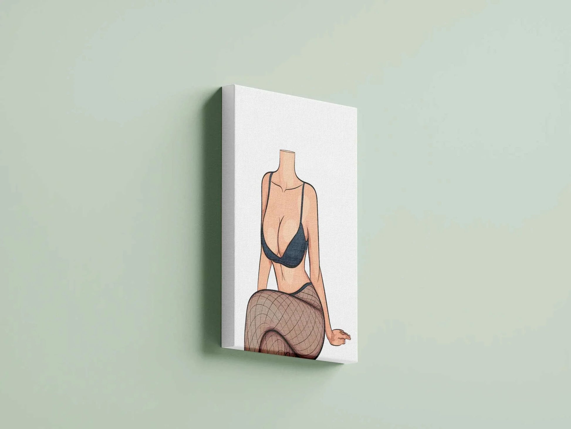 Digital artwork of Lingerie Model 79, showcasing elegance and boldness in modern lines and striking aesthetics, perfect for creative projects.