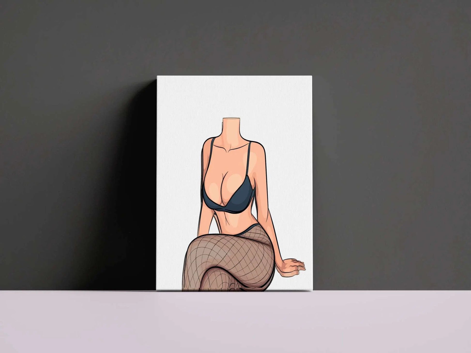 Digitalized artwork Baked Art - Model 79, featuring elegant and bold aesthetic on canvas.