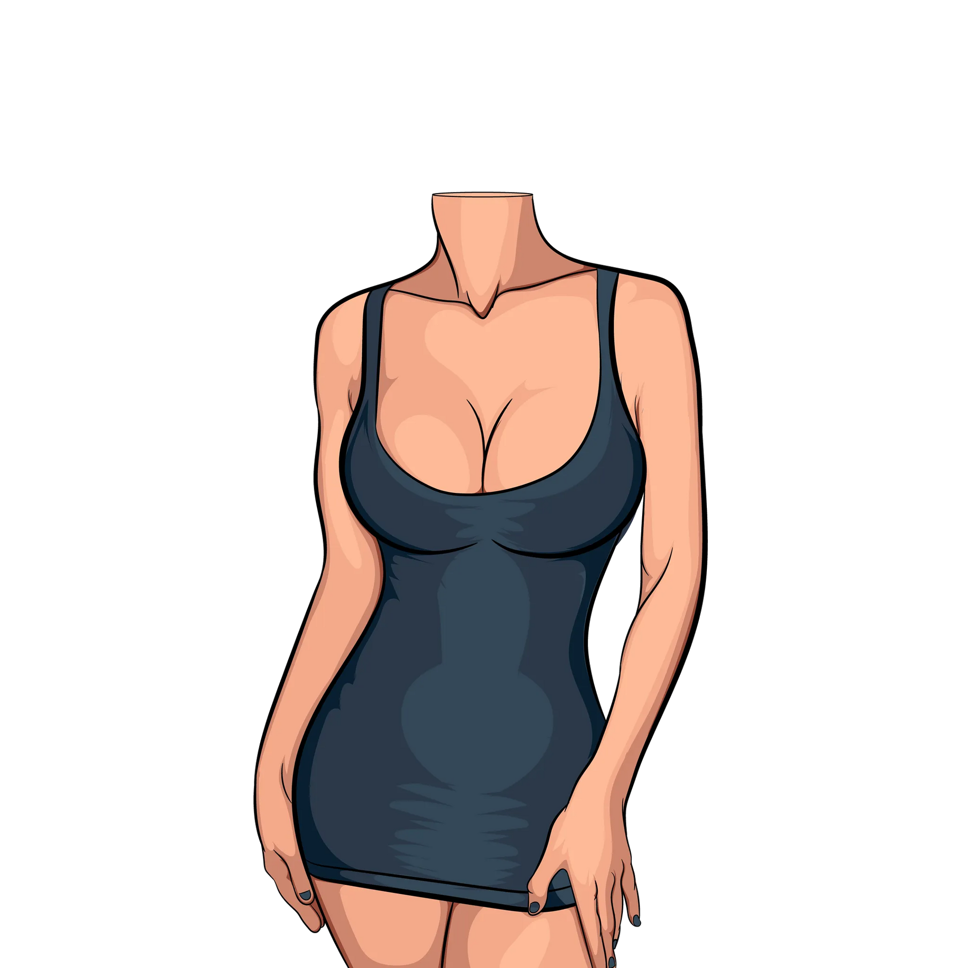 Baked Art - Model 80 digital illustration featuring sleek, modern aesthetics in lingerie.