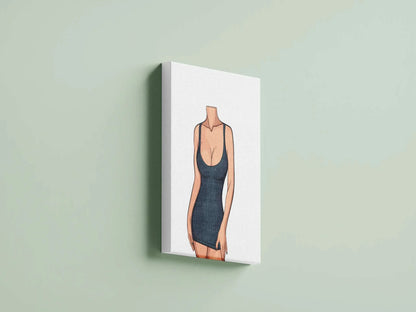 Digital art illustration of lingerie model, modern aesthetics, Baked Art Model 80.