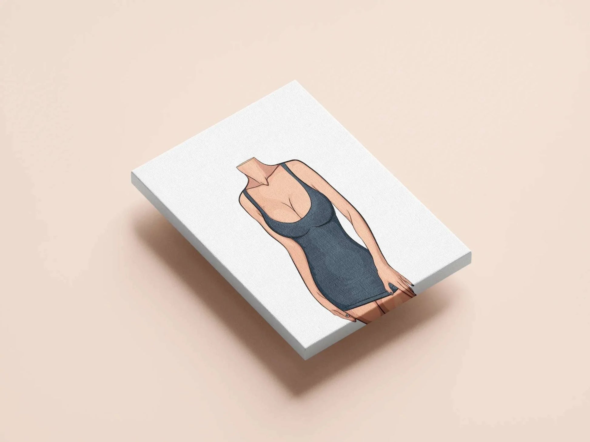 Digital art illustration titled "Lingerie Model 80" showcasing bold, modern aesthetics; digital download only.