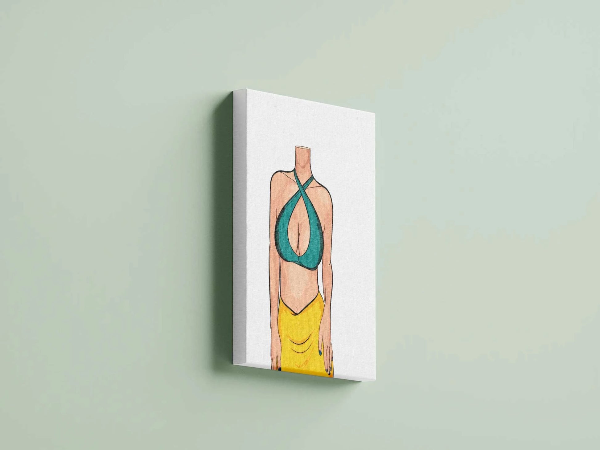 Baked Art - Model 81 digital artwork with bold colors and minimalist design on canvas.