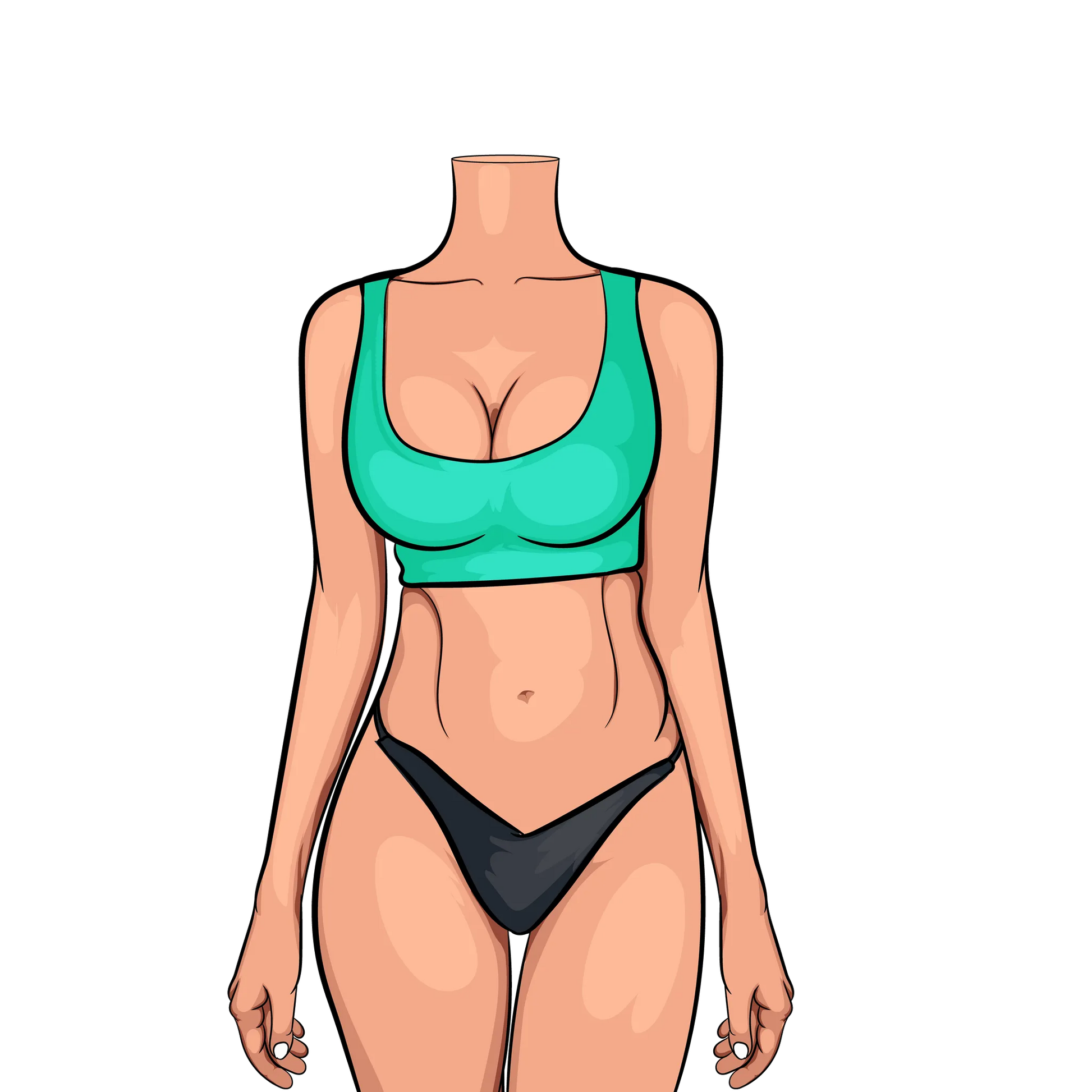 Baked Art - Model 82 digital artwork featuring vibrant colors and sleek silhouette.