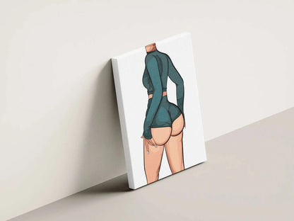 Baked Art Model 84 digital artwork featuring a stylized figure in a fitted outfit, showcasing a confident stance.