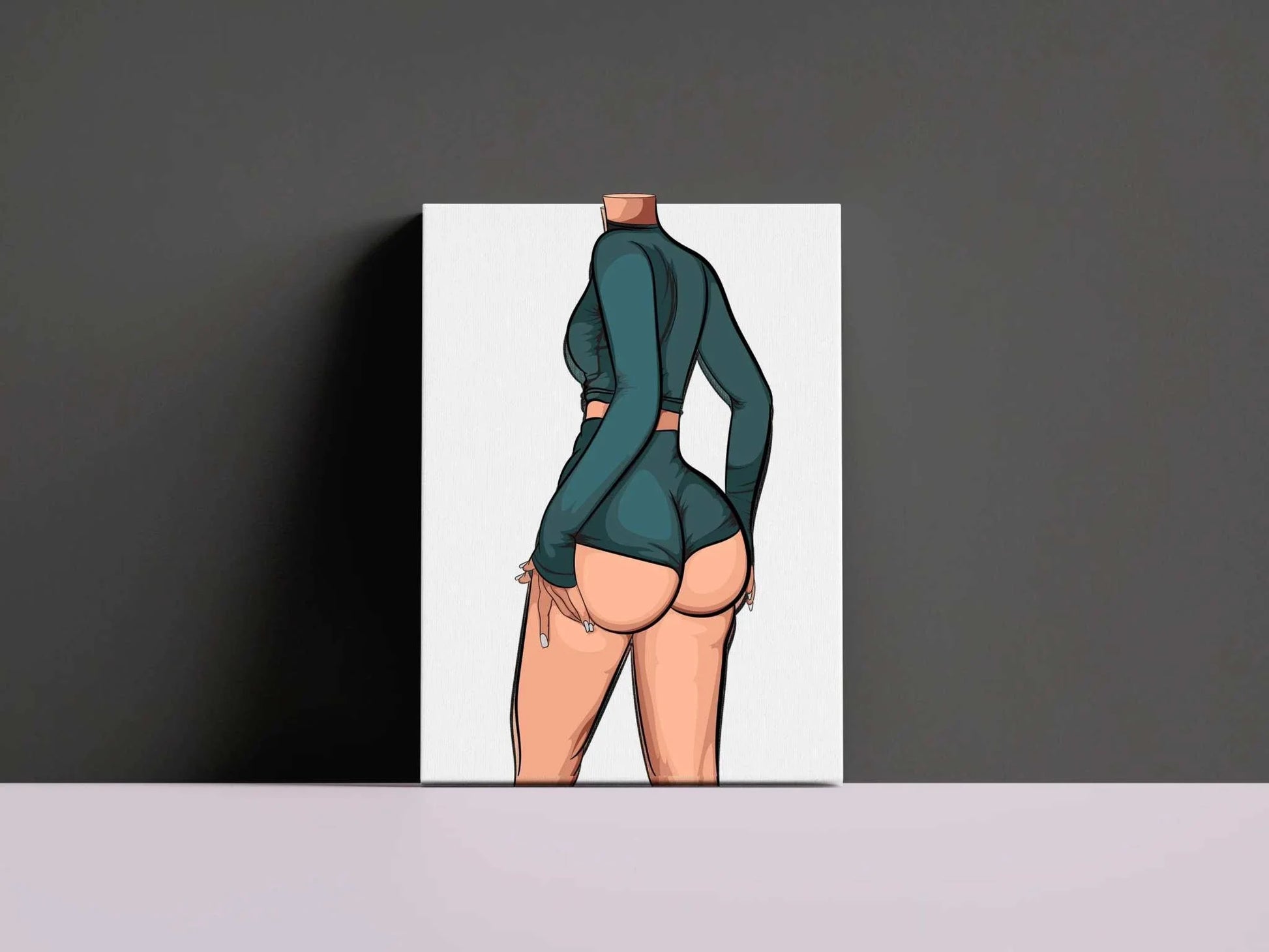 Baked Art - Model 84 digital artwork featuring a figure in form-fitting outfit with confident pose.