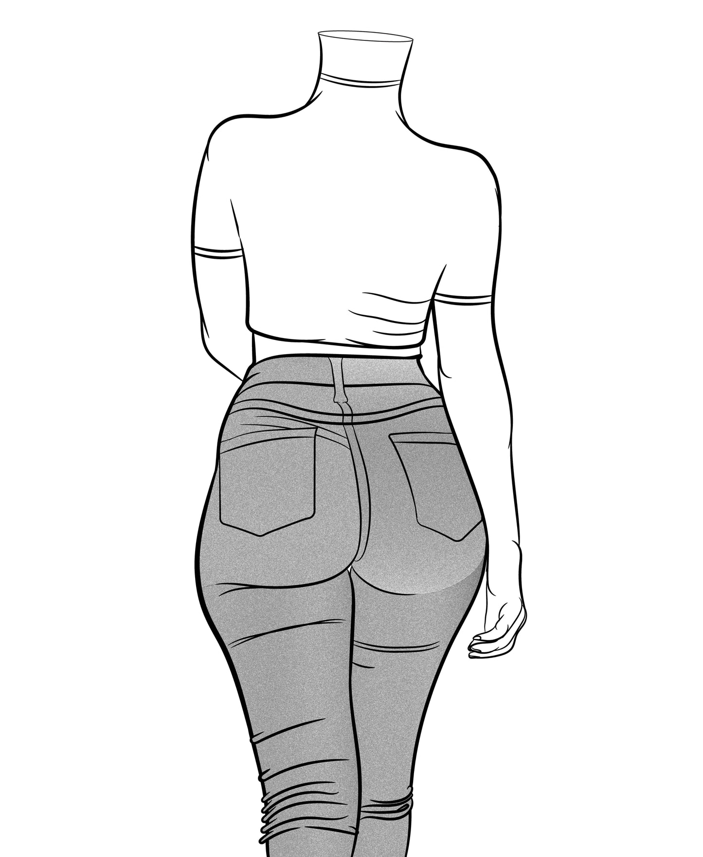 Jeans Denim - Line Model Art 1