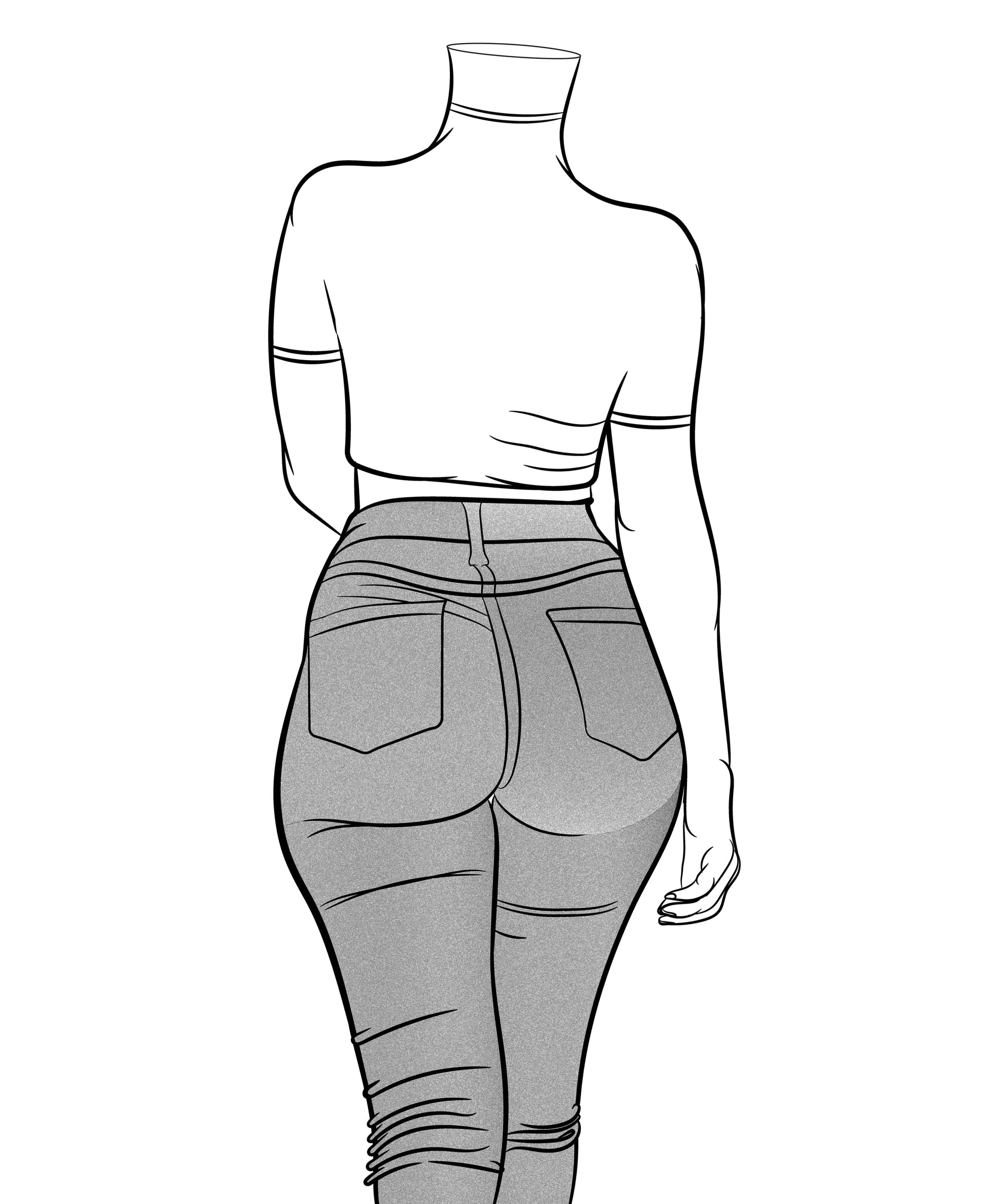 Jeans Denim - Line Model Art 1