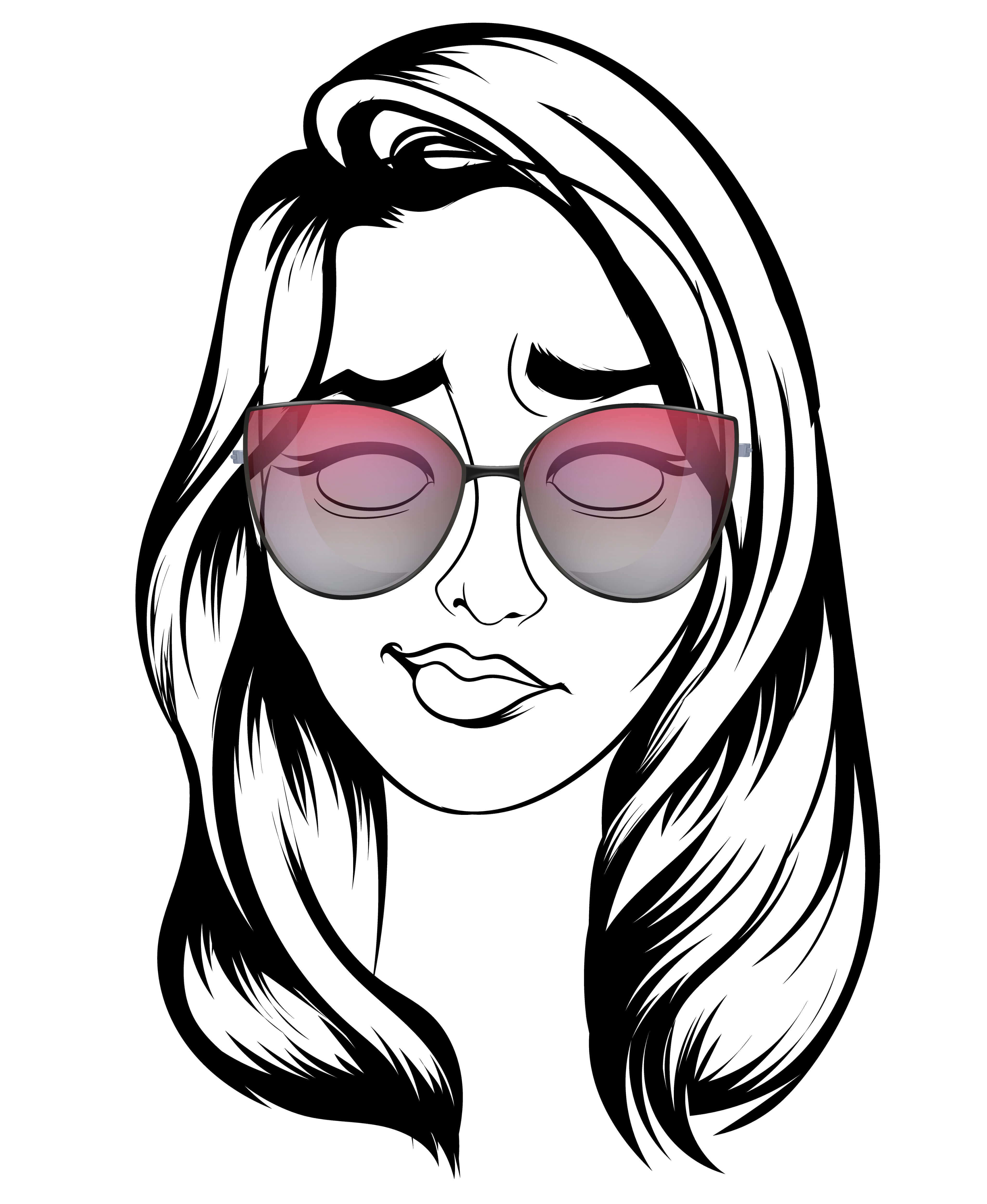 Line Art Human Faces – Premium Digital Character Designs | Digitalized ...