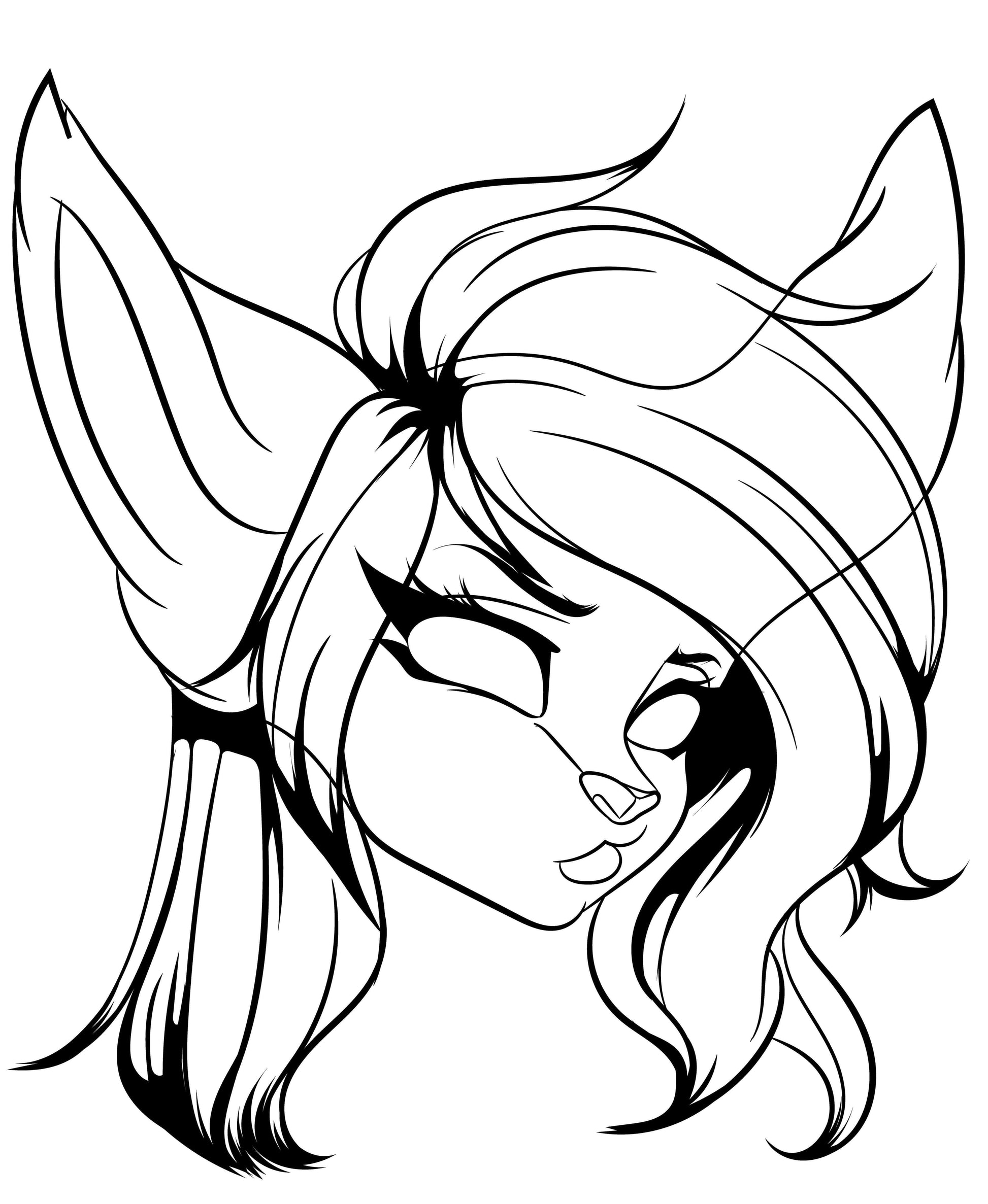 Line Art - Furries Model 12