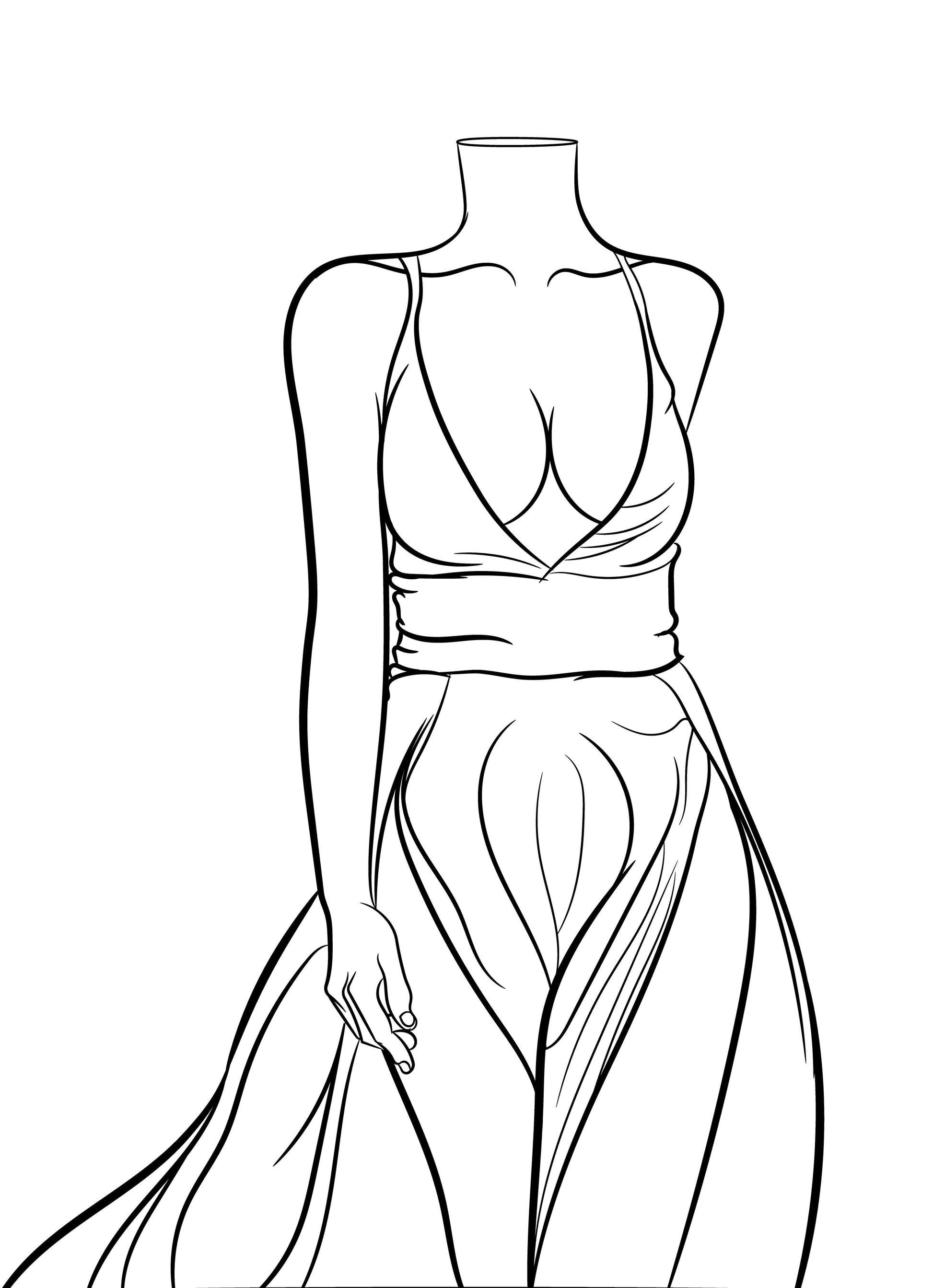 Line Art - Dress 2