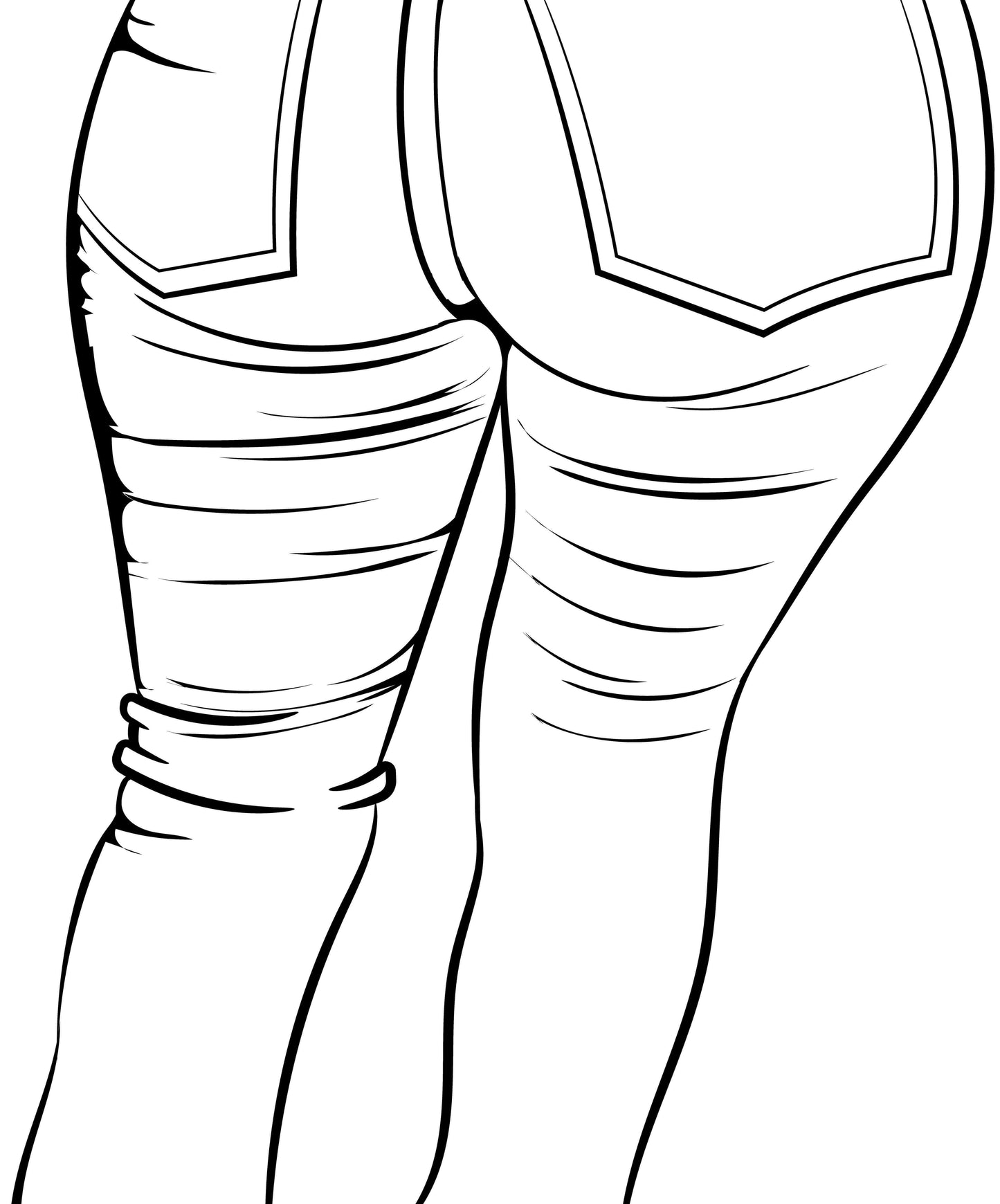 Line Art - Jeans Denim Model 43