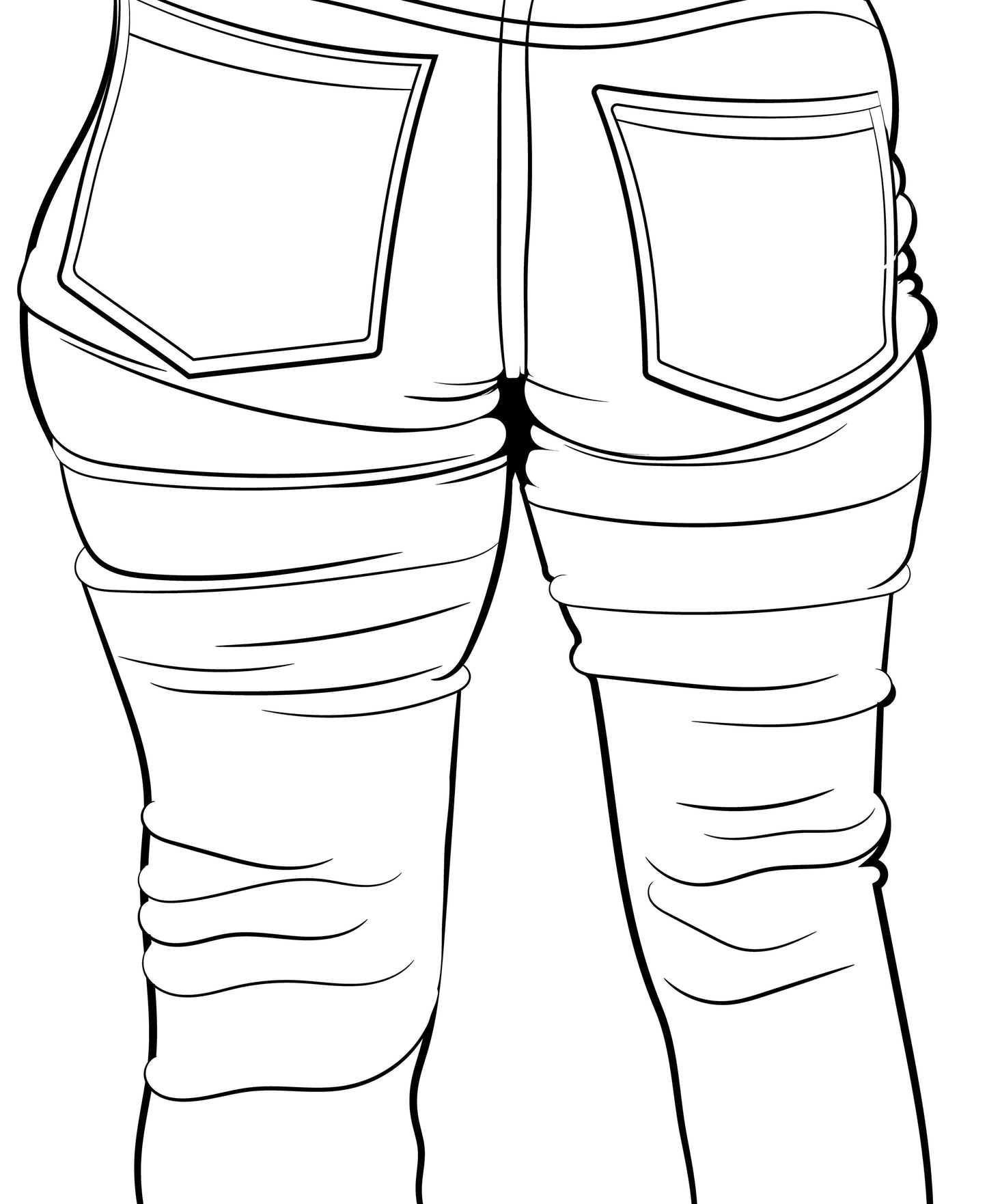 Line Art - Jeans Denim Model 46