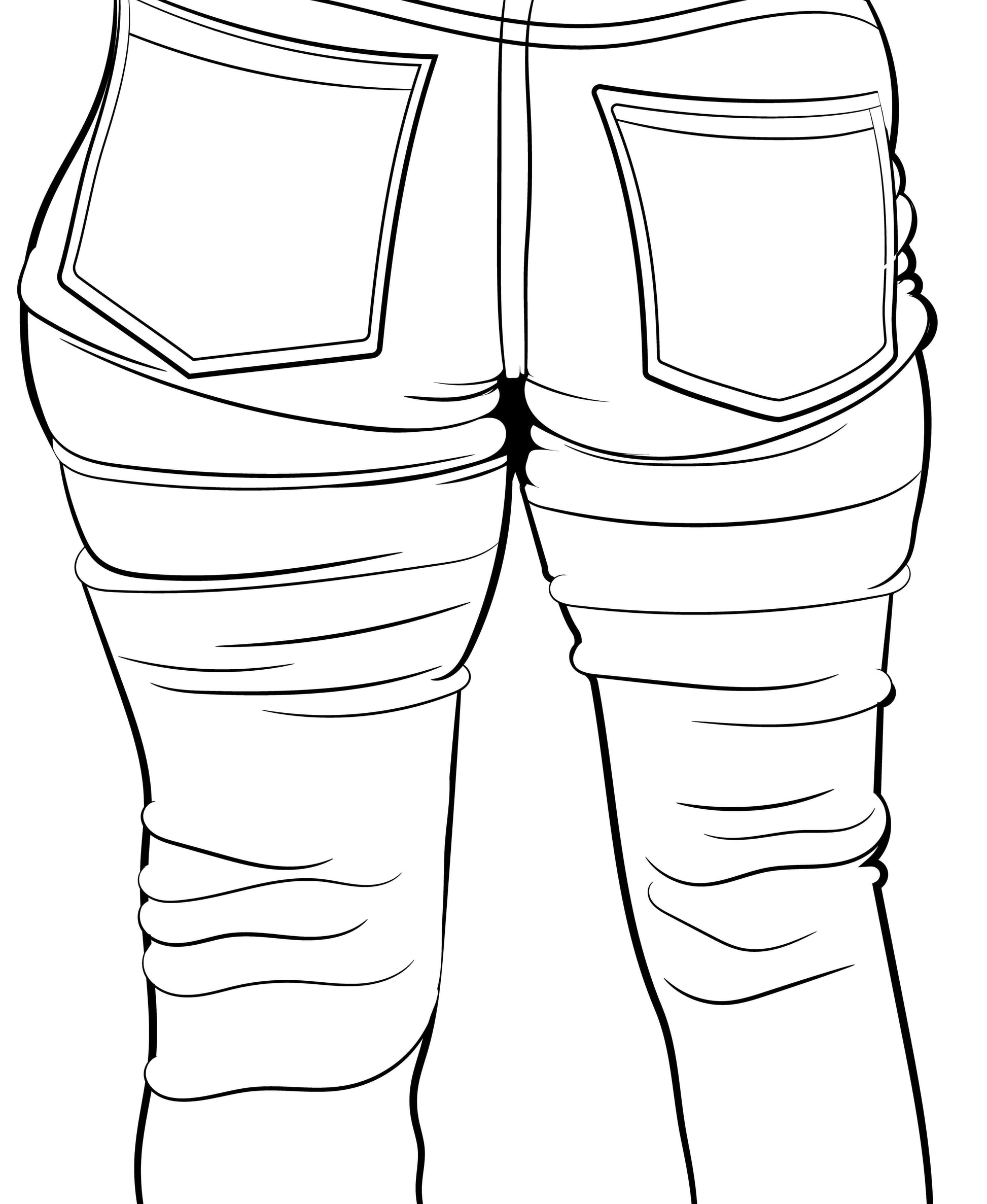 Line Art - Jeans Denim Model 46