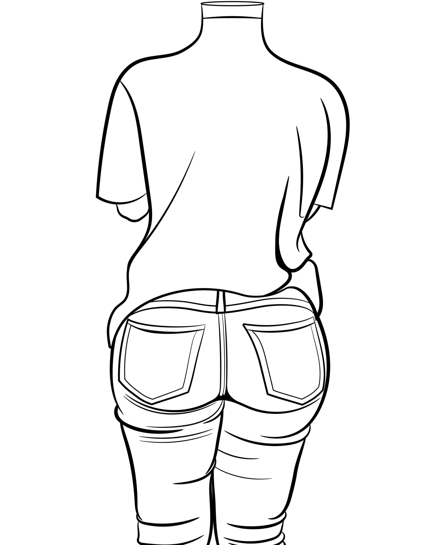 Line Art - Jeans Denim Model 53