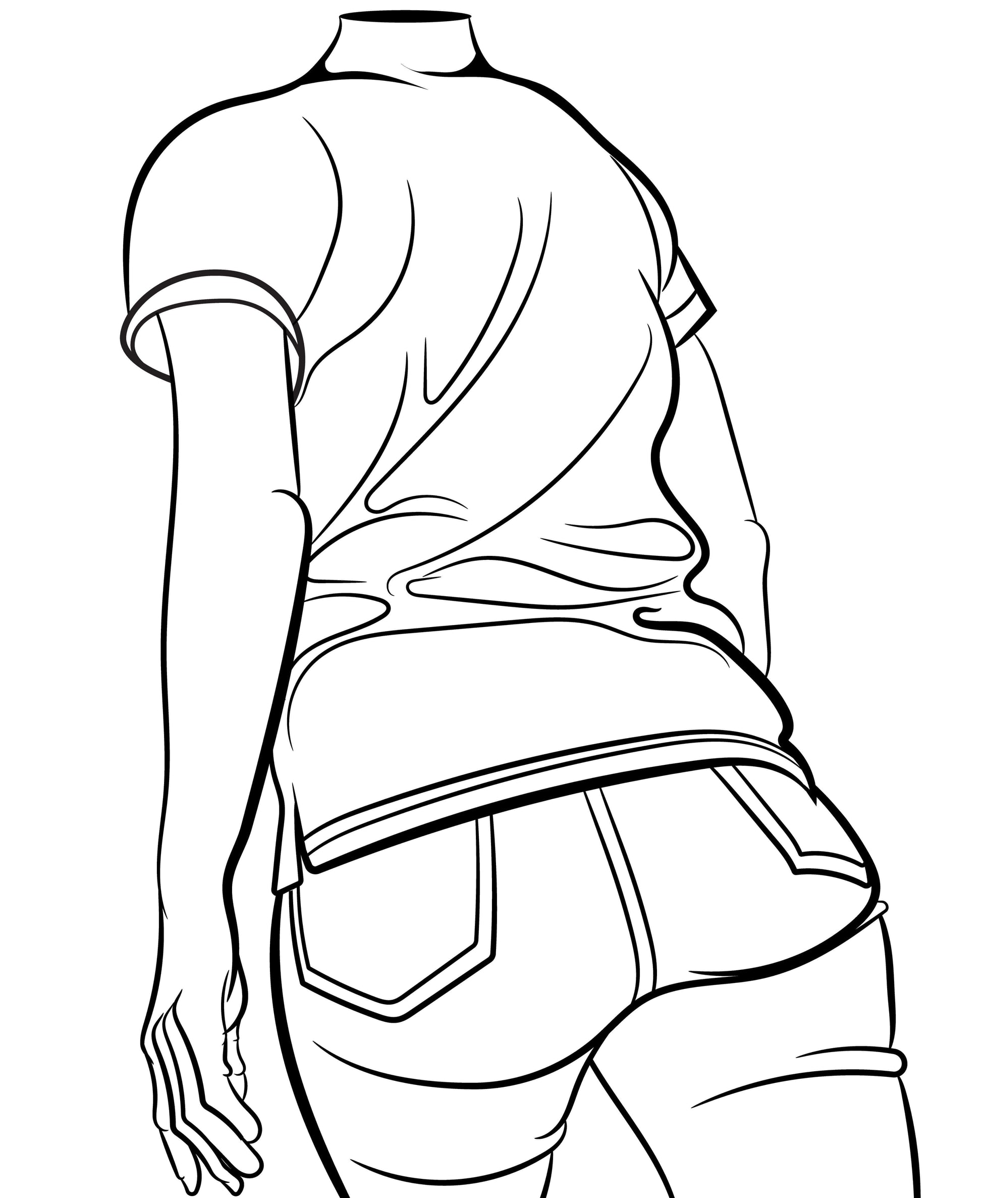 Line Art - Jeans Denim Model 56