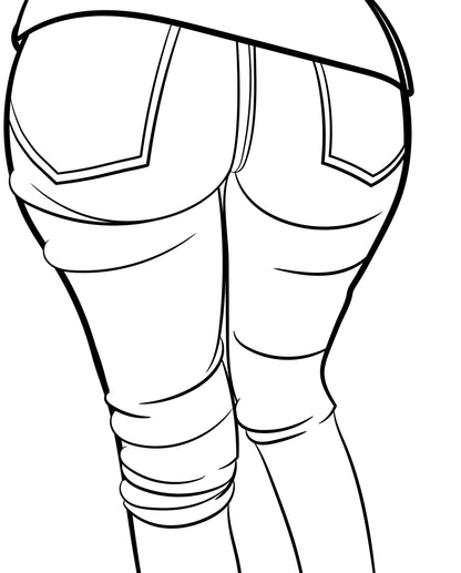 Line Art - Jeans Denim Model 57