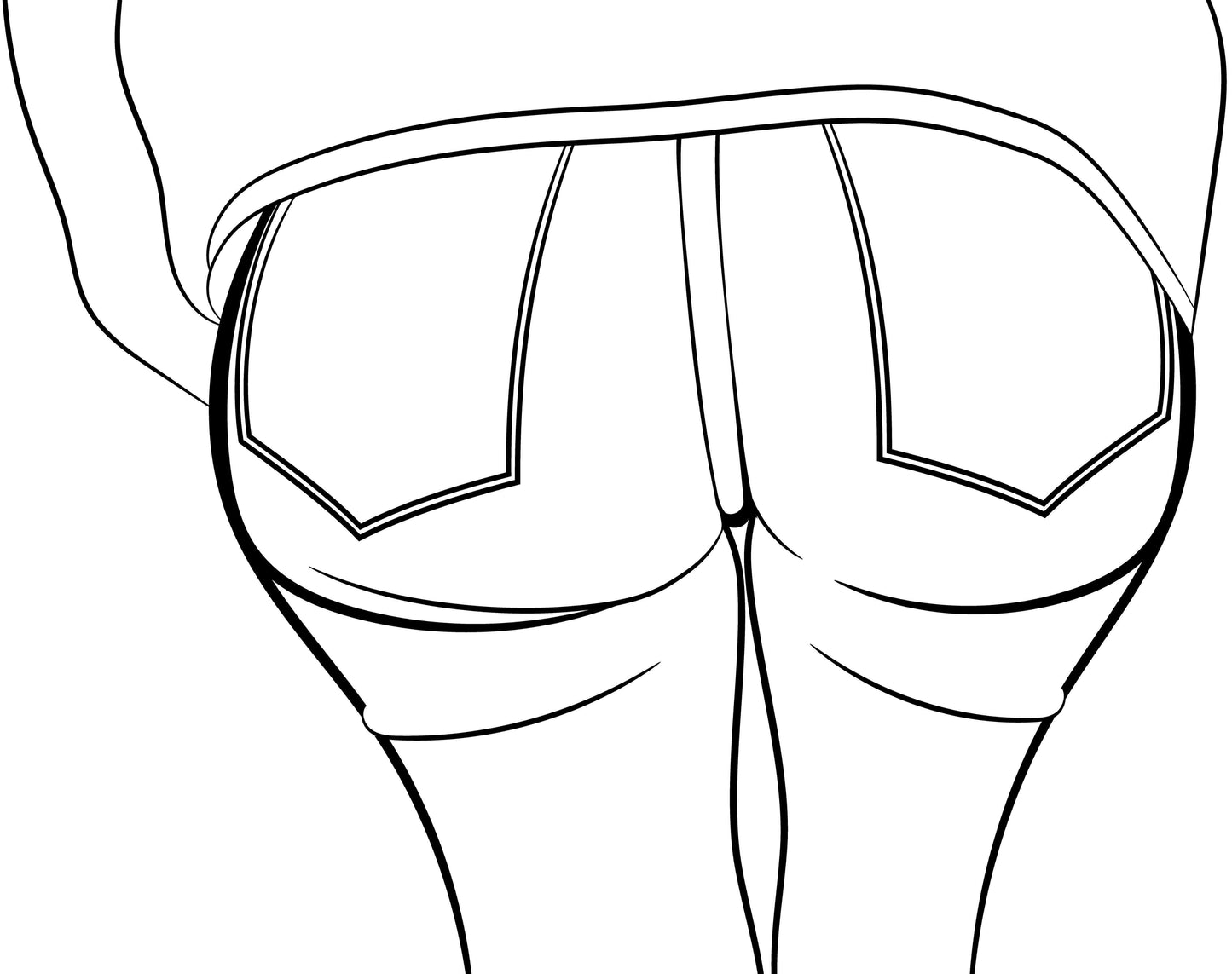 Line Art - Jeans Denim Model 58