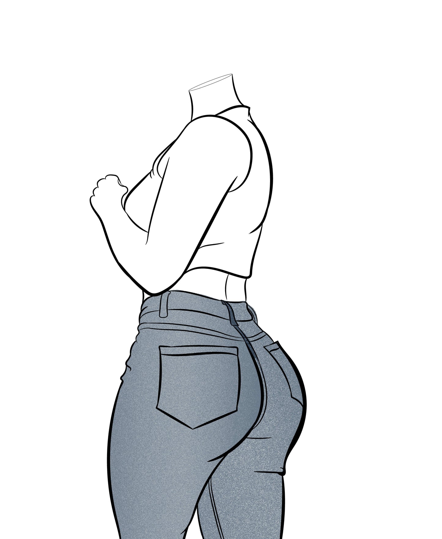 Line Art - Jeans Denim Model 61