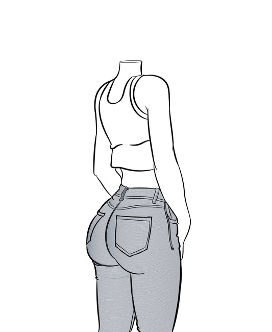 Line Art - Jeans Denim Model 62