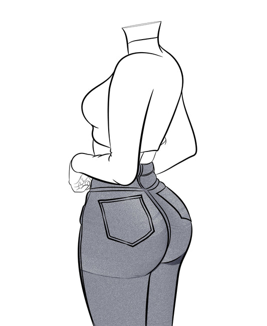 Line Art - Jeans Denim Model 63