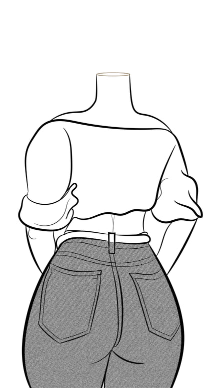 Line Art - Jeans Denim Model 76