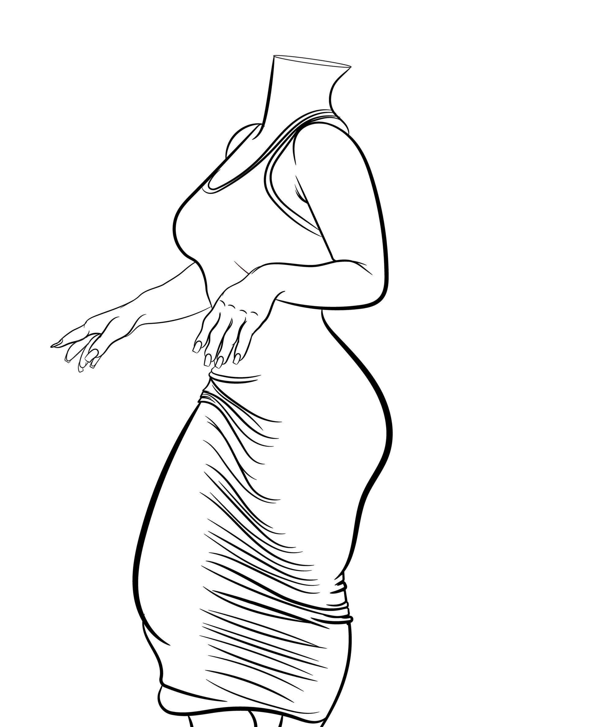 Line Art - Dress 11