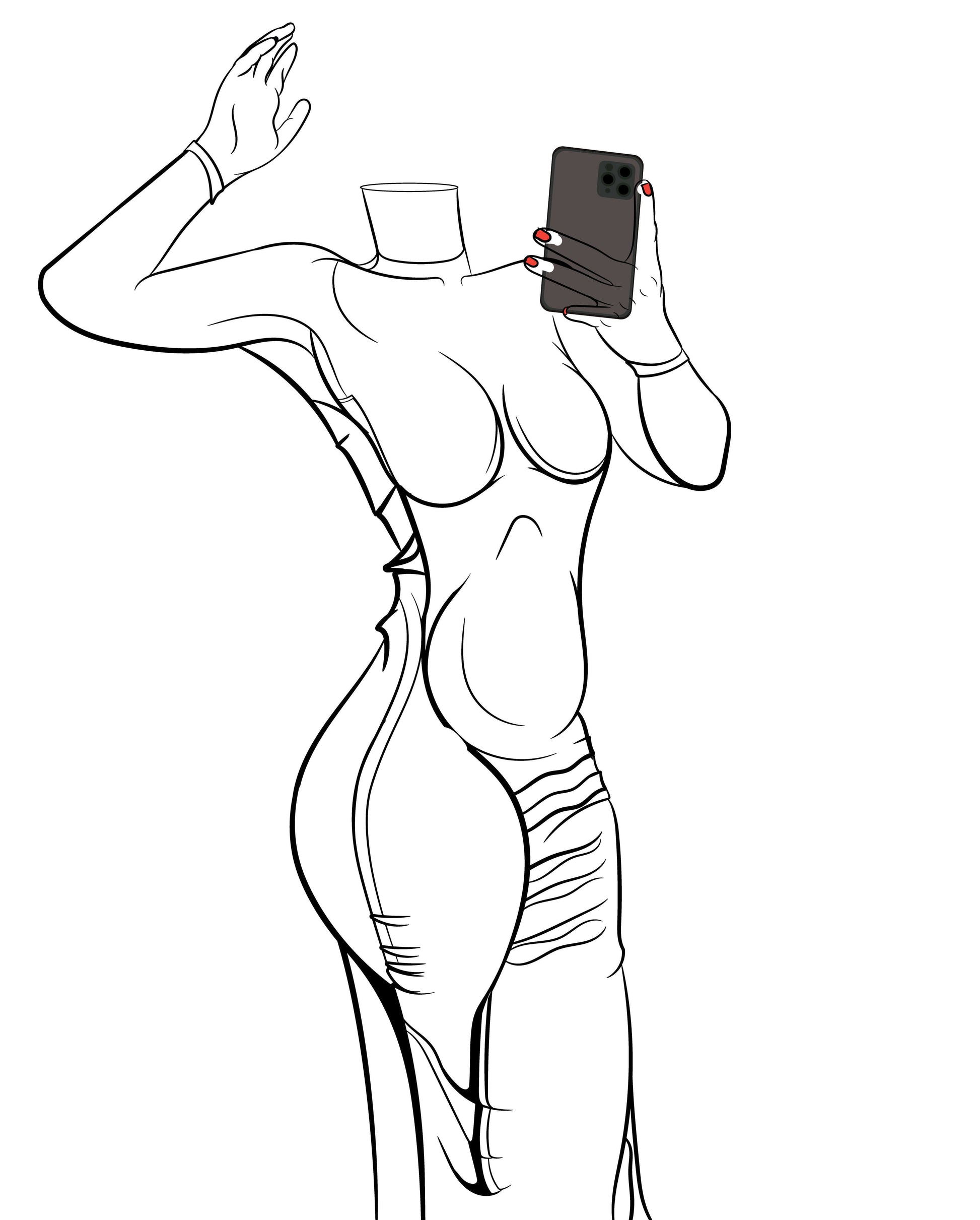 Line Art - Dress 6