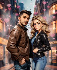 Custom A.I. Art: Couple Art – Valentine's & Anniversary Gift